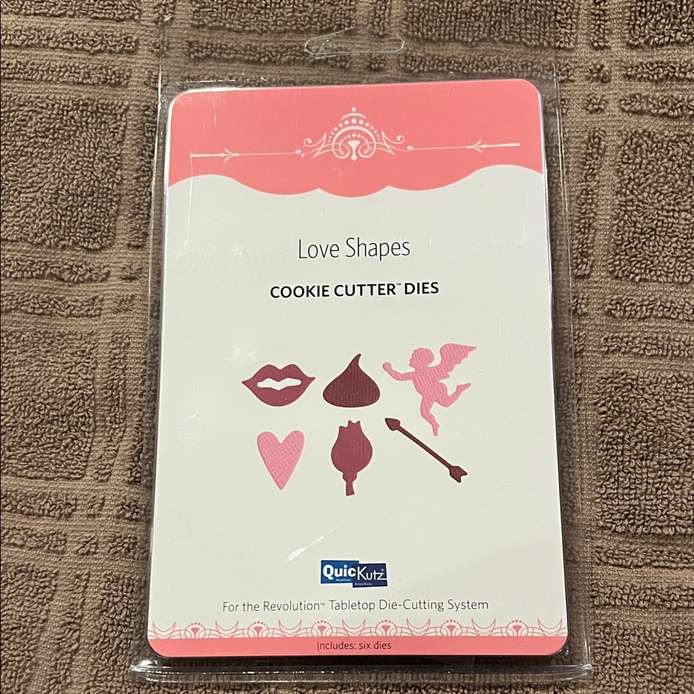 NEW QuicKutz Love Shapes Cookie Cutter Dies set of 6 Lifestyle Crafts